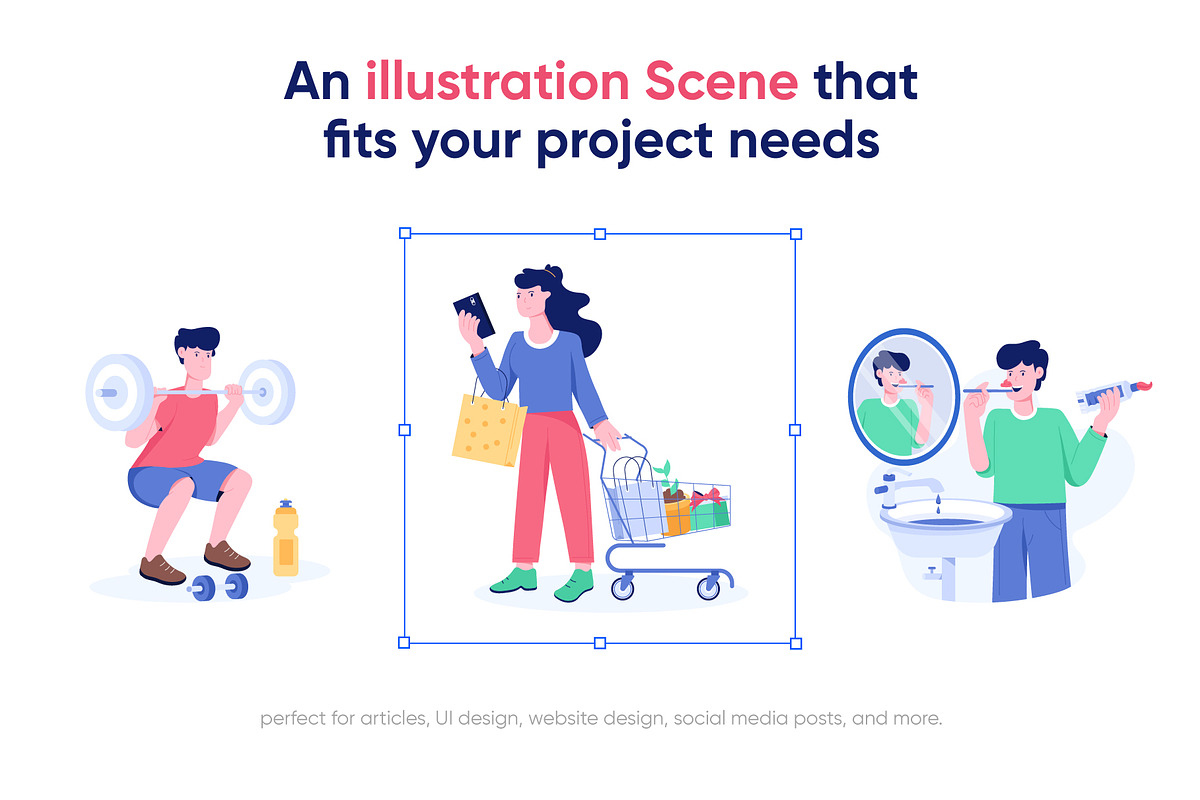 People Lifestyle Illustration Set, a Person Illustration by Prosymbols (Photo 3 of 8)