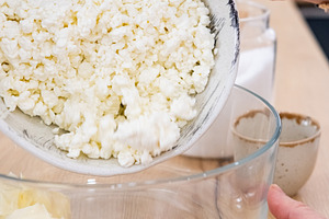 Cooking process healthy recipe chef cottage cheese, a Person Photo by Photo Drive Studio