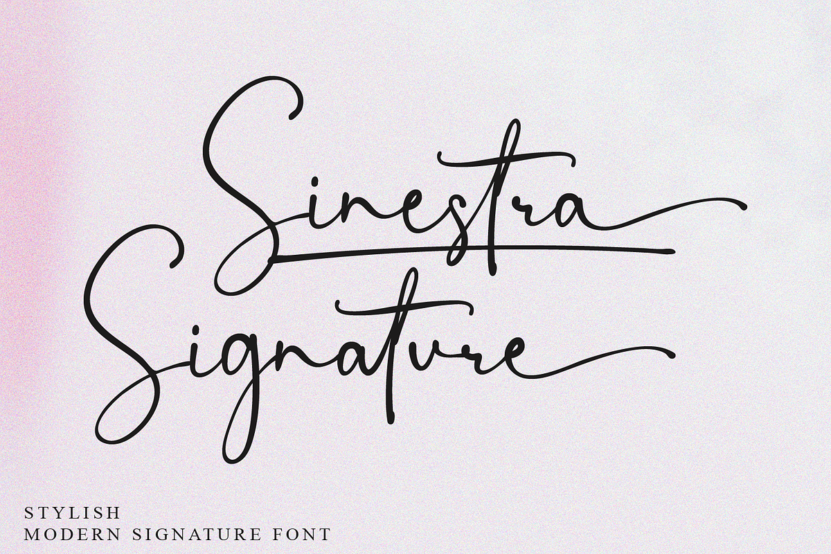 Sinestra Signature | Stylish Font, a Script Font by MustofaCreative (Photo 1 of 9)