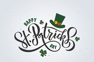 St. Patrick's Day Lettering Poster, a Poster Template by Svetlana Kurako