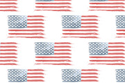American Flag pattern (vector), a Pattern Graphic by Valerie Bodnar (Thumbnail 2 of 3)