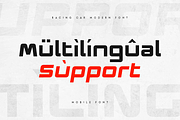 Mobile - Modern Racing Car Font, a Sans Serif Font by Hamz Studio (Thumbnail 4 of 8)
