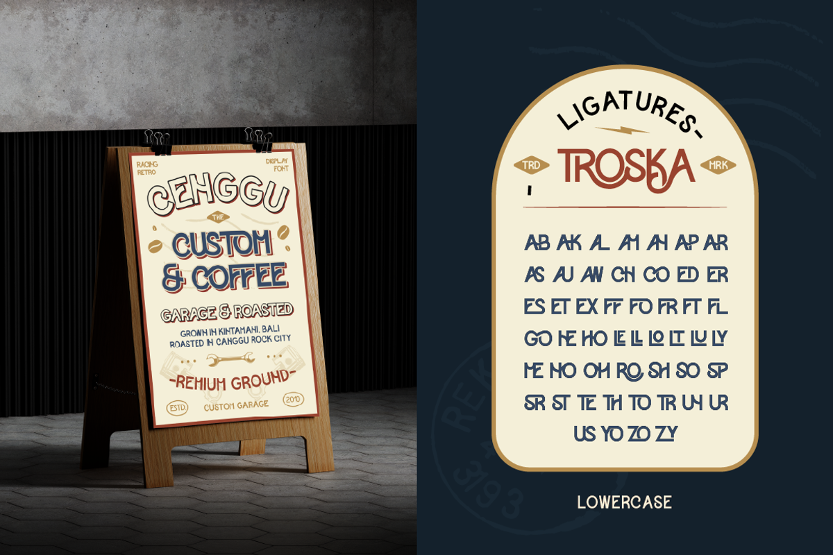 Troska, a Sans Serif Font by Burntilldead (Photo 7 of 12)