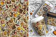 7 School Cartoon Seamless Patterns, a Pattern Graphic by BALABOLKA (Thumbnail 7 of 8)