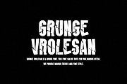Grunge Vrolesan - Typeface Font, a Sans Serif Font by Iqsiart Studio (Thumbnail 5 of 6)