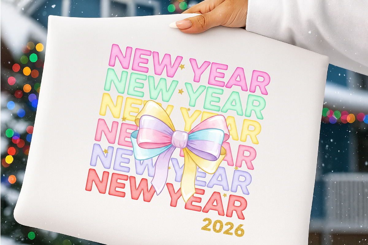 New Year Coquette Bow Png, an Illustration by SinaCreation (Photo 8 of 11)