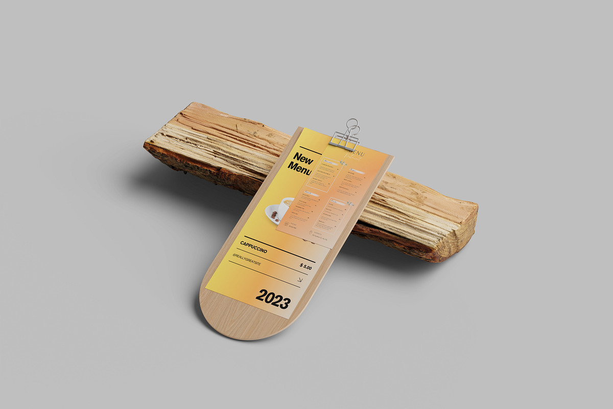 Restaurant Menu Mockups, a Packaging Mockup by Ataku Design (Photo 6 of 6)