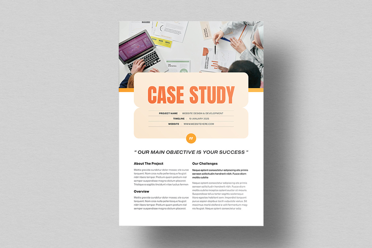Case Study Template | Word, a Flyer Template by HiveArts (Photo 2 of 3)