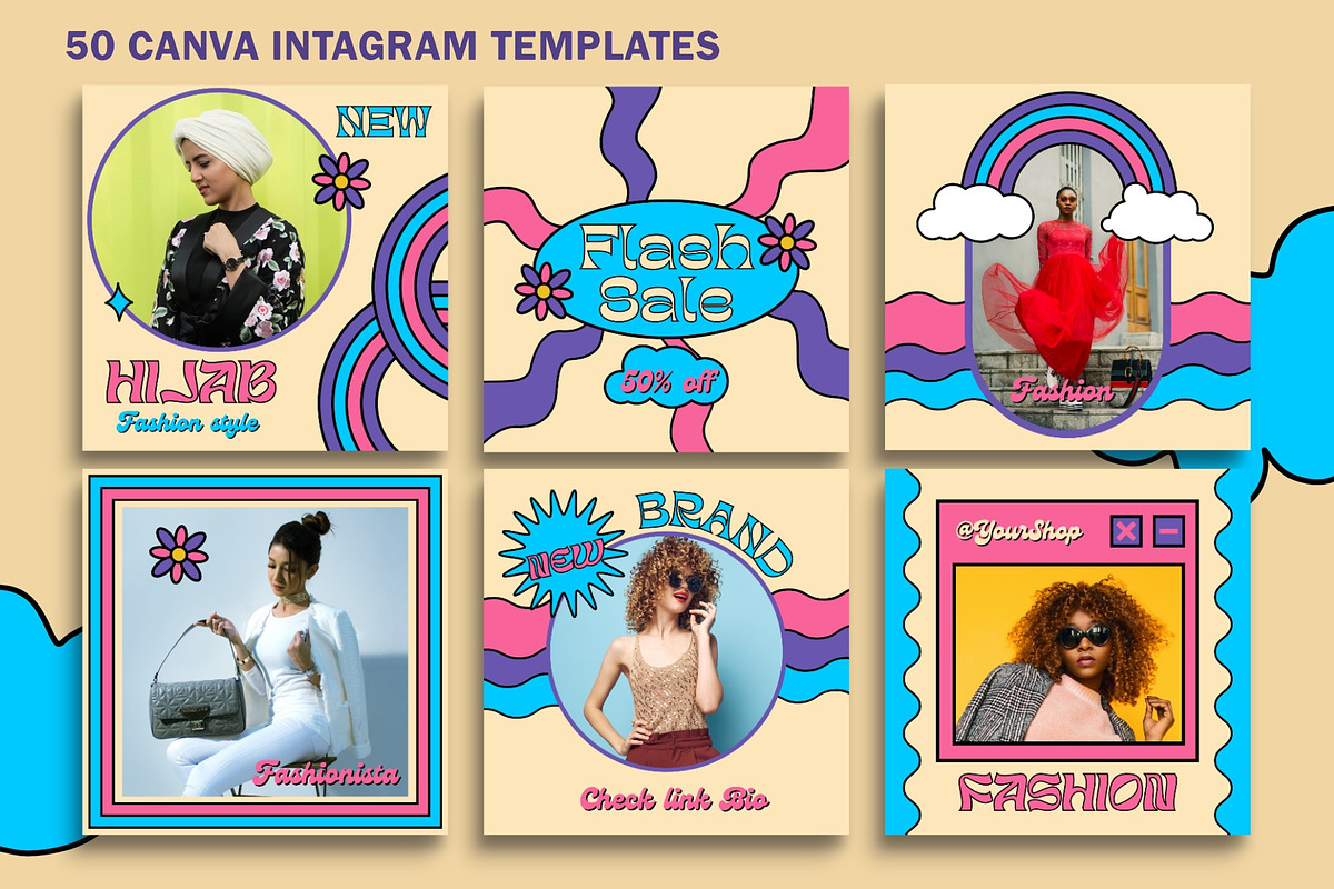 Canva Instagram Fashion Templates, a Social Media Template by Vectorheroes (Photo 9 of 11)