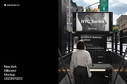 New York Billboard Mockup US23NY0223, an Advertising Mockup by Brandacle Mockups (Thumbnail 1 of 4)