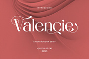 Valencie - Modern Elegant Serif, a Serif Font by Qweera Studio (Thumbnail 1 of 12)