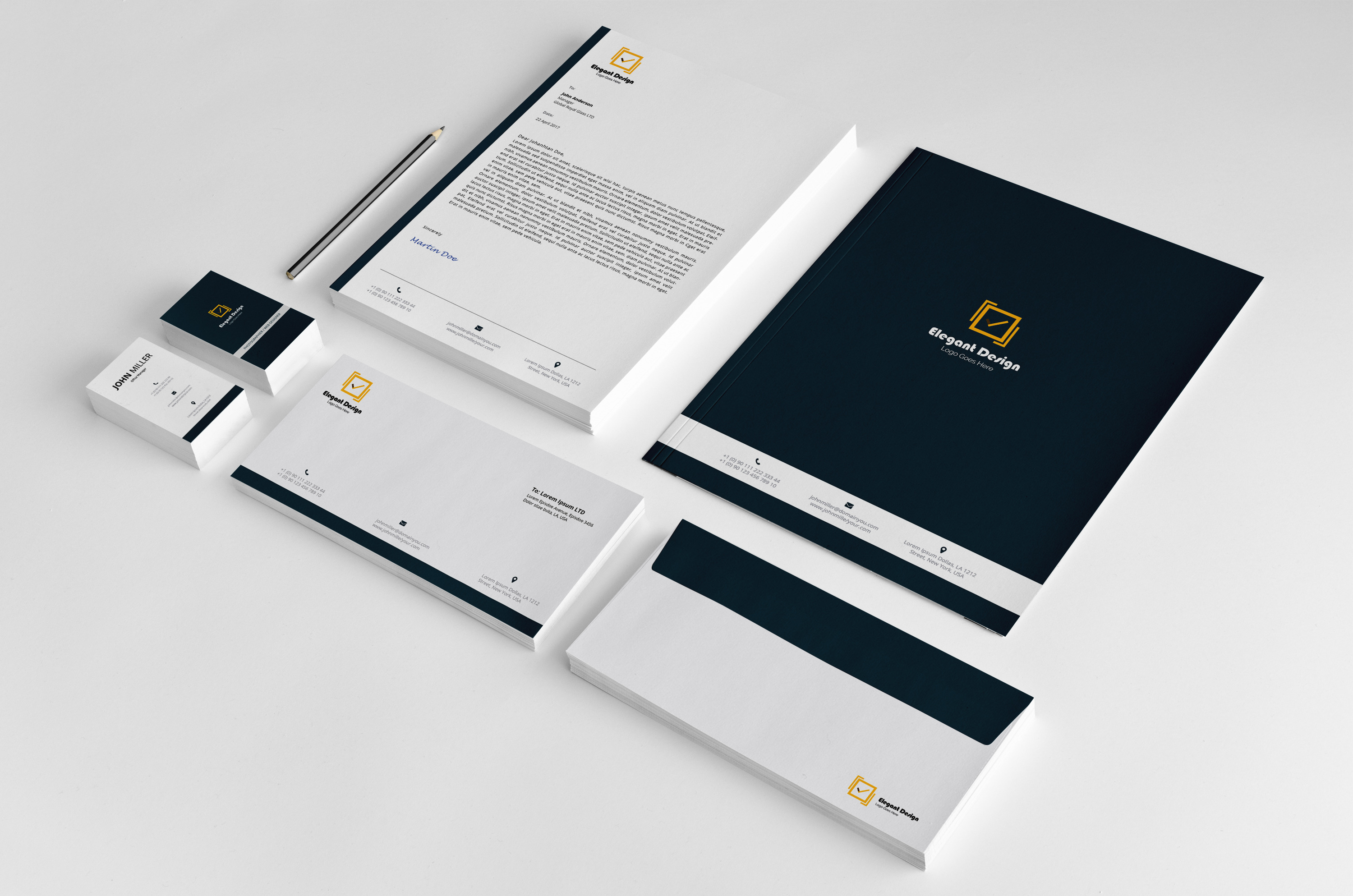 Corporate Identity, a Stationery Template by SlideCo