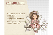 Fairy Girl Clipart PNG, a Seasonal Illustration by Memories By Lea (Thumbnail 2 of 18)