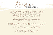 Keisha - a signature font, a Handwritten Font by Beautypes (Thumbnail 5 of 7)