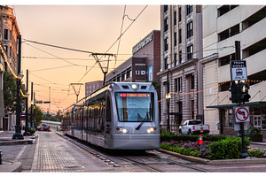 METRORail light rail train in, a Transportation Photo by Leonid Andronov