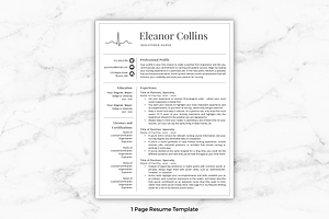 Nurse Resume Template - Eleanor