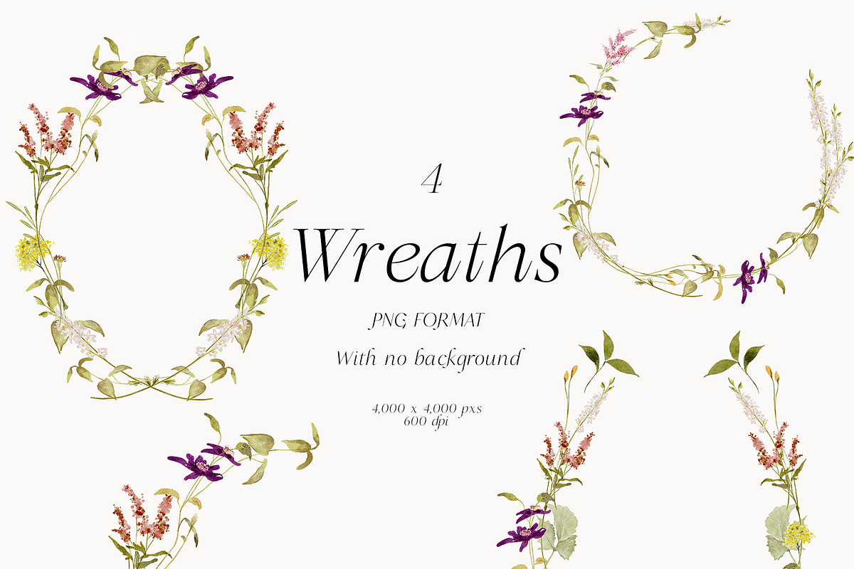 Wildflower spring watercolor florals, a Decorative Illustration by Grace Noboa Illustrations (Photo 7 of 9)