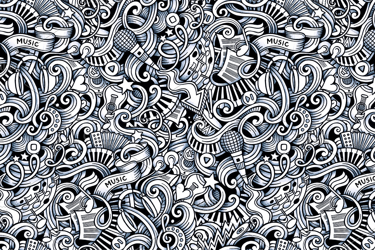 Music Graphics Patterns, a Pattern Graphic by BALABOLKA (Photo 5 of 7)