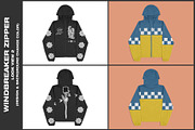 Windbreaker Zipper - Mockup, a Hoody Mockup by DaldSgh (Thumbnail 3 of 13)