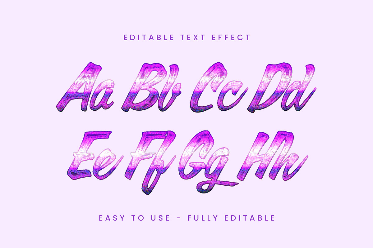 Gradient Script Bold Text Effect preview 3