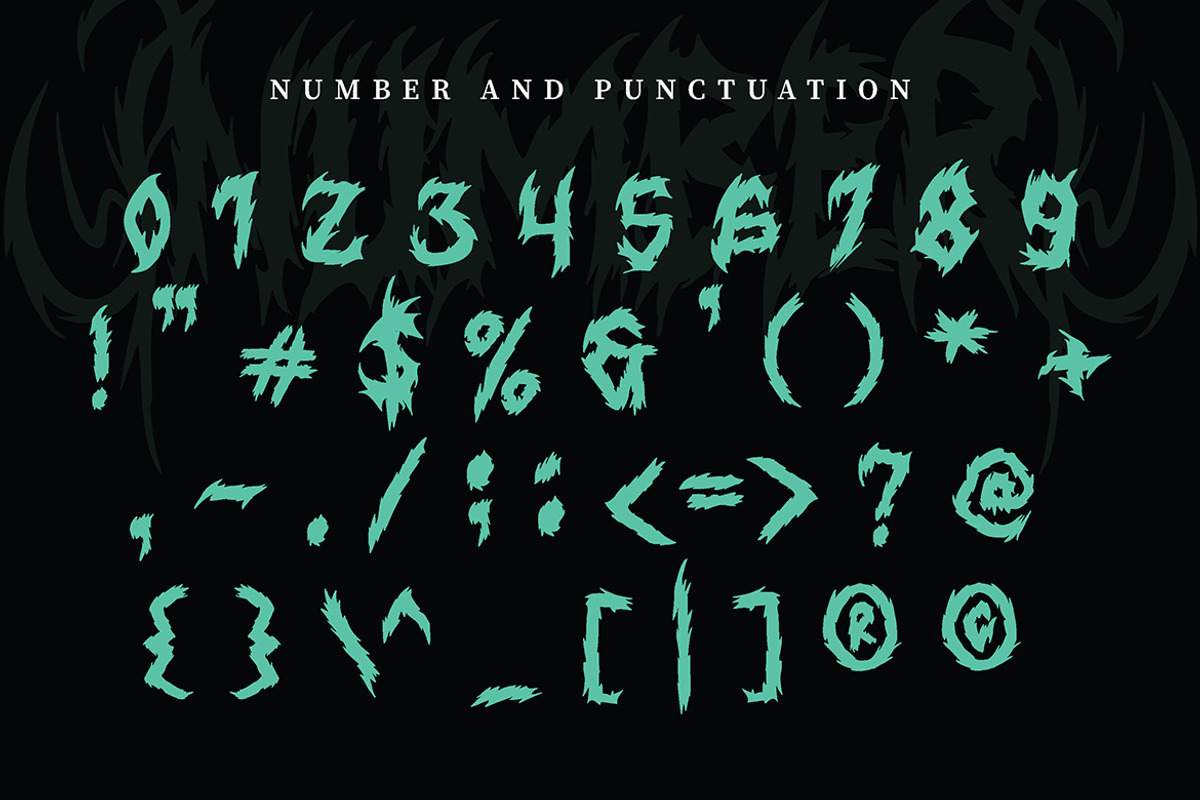 Xhorven - Death Metal Typeface, a Blackletter Font by Eltypesstudio (Photo 8 of 12)