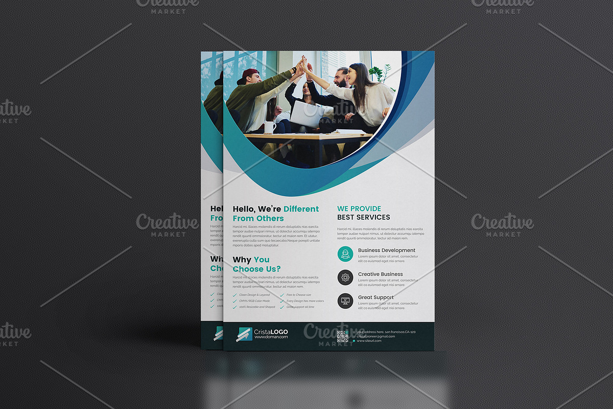 Clean Flyer Template, a Flyer Template by Cristal Pioneer