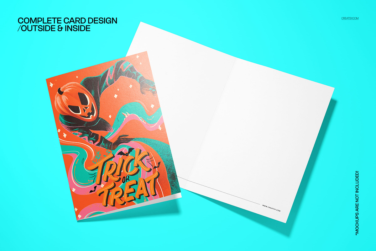 Halloween Pumpkin Hero Card Template, a Card Template by creatsy5 (Photo 3 of 5)