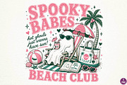 Summer Beach Club Ghost Sublimation, a Seasonal Illustration by DreamPrint404 (Thumbnail 1 of 6)