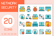 Network and Cyber Security Icons Set, an Icon by Designfour (Thumbnail 1 of 7)