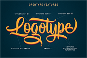 Hisyam Script, a Script Font by Hendra Pratama (Thumbnail 4 of 9)