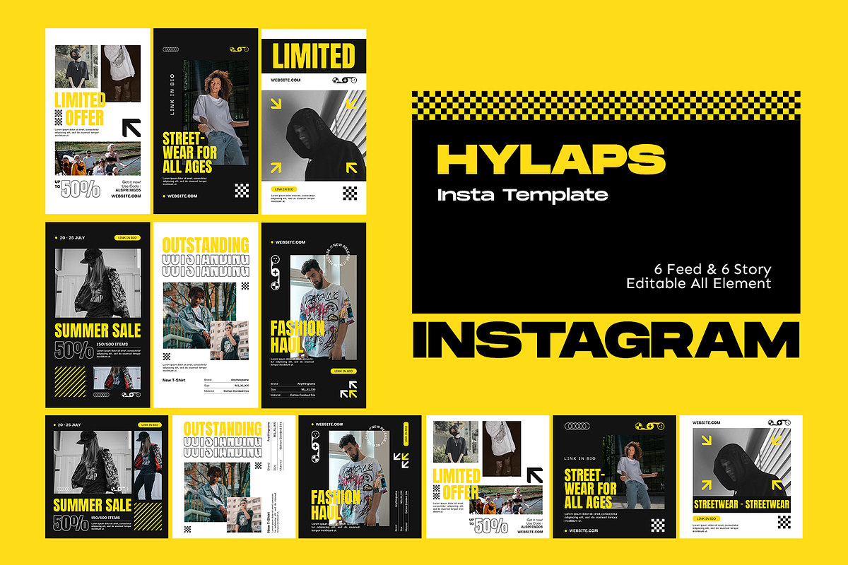 Hylaps Social Media Template, a Social Media Template by Shinra Labs (Photo 3 of 4)