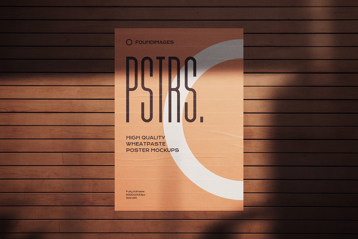 50 poster mockup bundle glued paper, an Advertising Mockup by FoundImages (Photo 27 of 55)