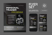 Personal Trainer Program Flyer, a Flyer Template by graphicook (Thumbnail 1 of 3)