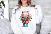 Whimsical Summer Cats Clipart, an Illustration by GatewayDesign (Thumbnail 4 of 6)