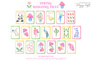 Watercolor Mahjong Tiles Clipart, a Decorative Illustration by TheHappyGiftArt (Thumbnail 2 of 5)