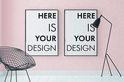 4 mockups interior loft style, a Print Template by FilL239 (Thumbnail 5 of 9)