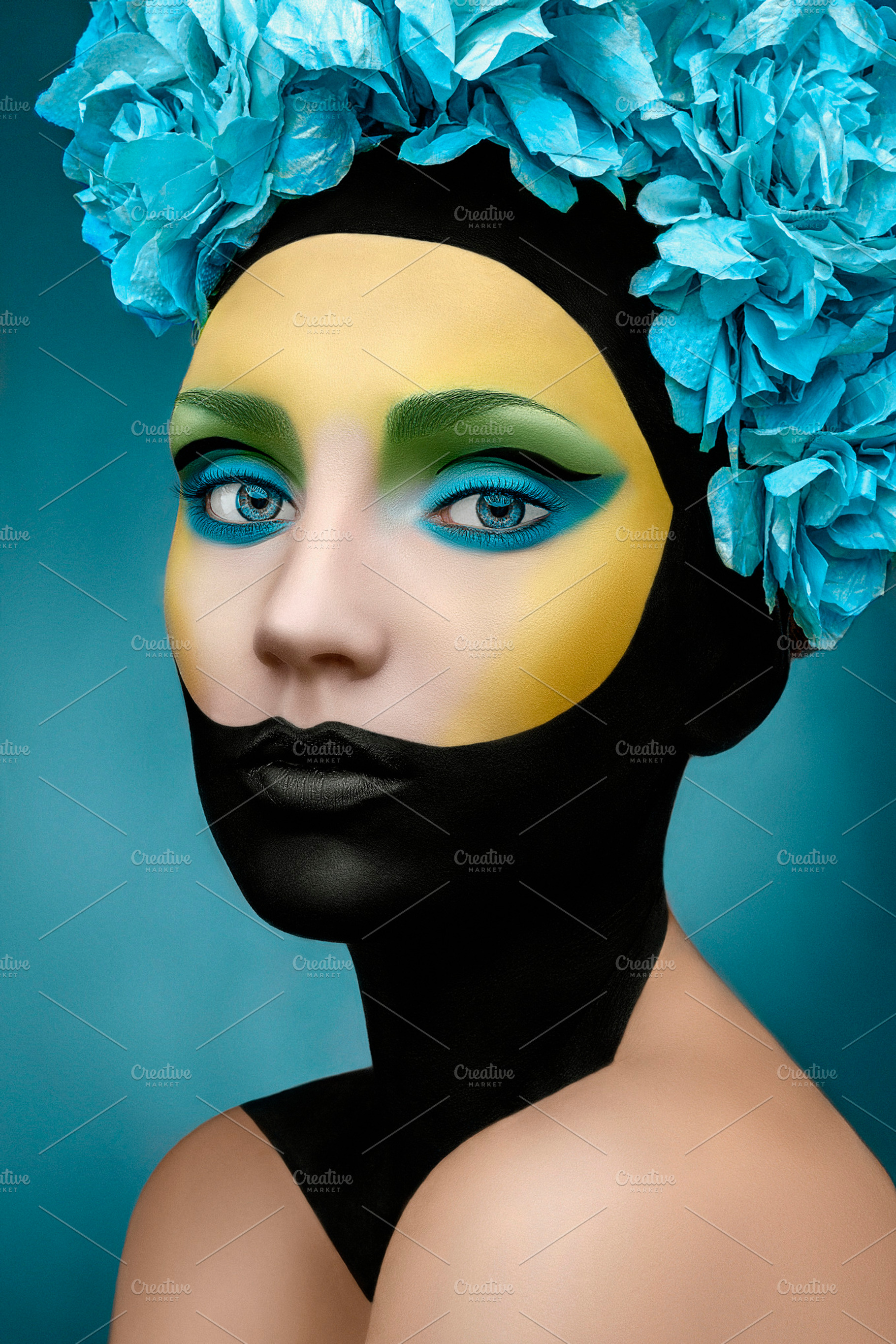 make up and flowers, a Beauty & Fashion Photo by Slava Samoilenko