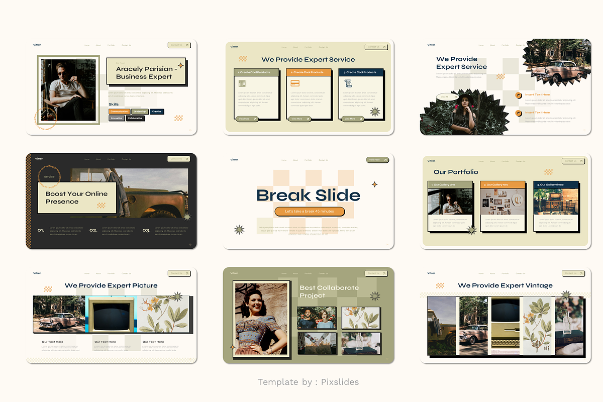Vintage and Retro Keynote, a Presentation Template by Pixslides (Photo 3 of 5)
