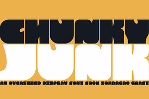 Chunky Junk - Thick Display Font