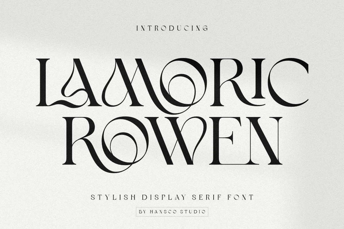 Lamoric Rowen Font, a Serif Font by HansCo Studio (Photo 1 of 10)
