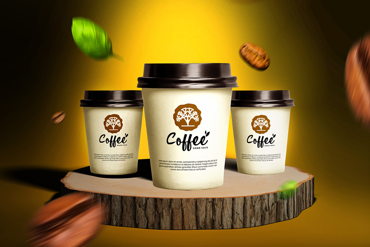 Coffee Cup Mockup, a Cups & Container Mockup by Artlogs x Modaldesain (Photo 2 of 3)