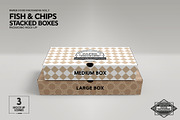 Stacked Fast Food Boxes Mockup, a Packaging Mockup by INCDesign (Thumbnail 5 of 10)