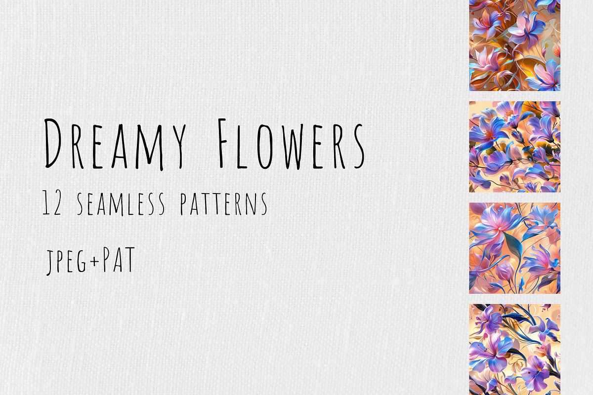 Dreamy Forals - Seamless Patterns, a Pattern Graphic by Art Sproot (Photo 1 of 5)