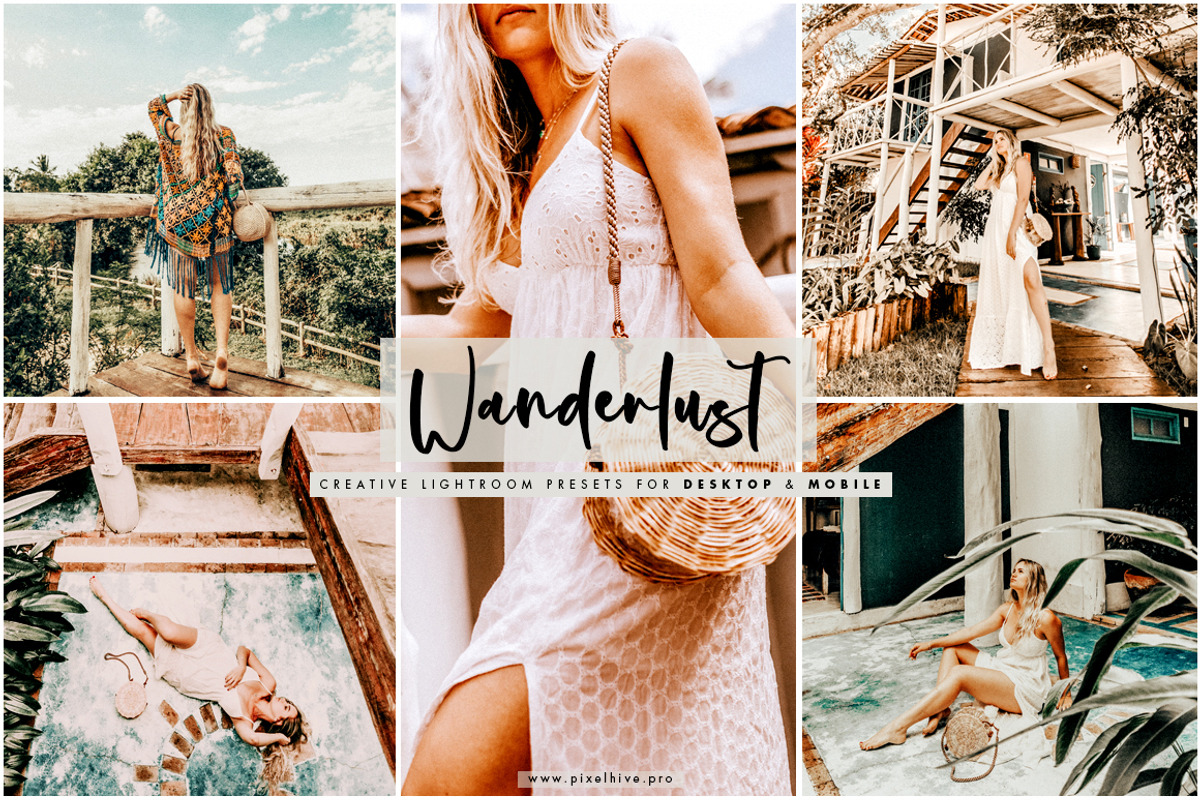 Wanderlust Desktop And Mobile Preset, an Action Add-On by PixelHive Pro (Photo 1 of 11)