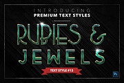 Rubies & Jewels #2 - 15 Text Styles, a Layer Style Add-On by Jonas Stensgaard (Thumbnail 14 of 18)