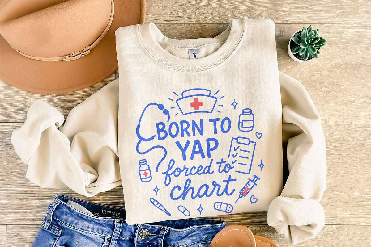 Born To Yap Forced To Chart PNG, an Illustration by SharpMarketplace (Photo 8 of 9)