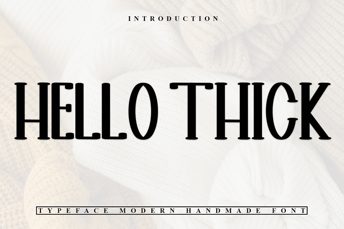 Hello Thick, a Handwritten Font by InermediaSTUDIO (Photo 1 of 7)