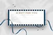 Modern Gift Certificate Template, a Card Template by Amit Debnath (Thumbnail 1 of 3)