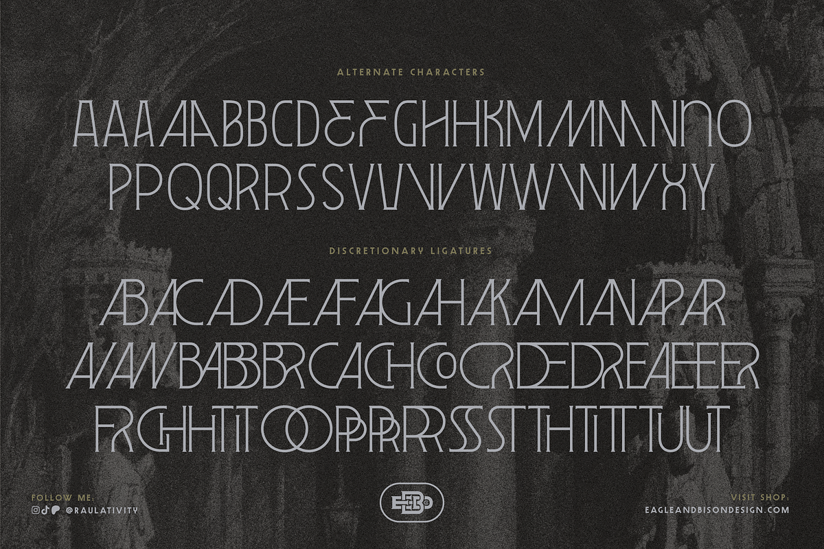 Leonidas, a Serif Font by Eagle & Bison Design Co. (Photo 6 of 6)