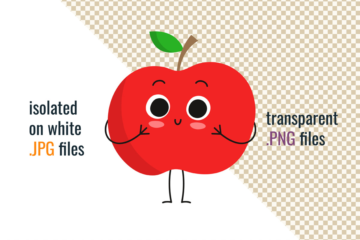 Cute happy fruits! :), an Illustration by Zhe Vasylieva (Photo 3 of 3)